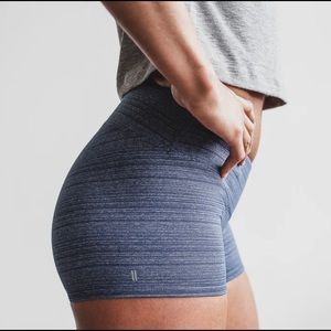 Nobull Short 2” (Heather Navy Stripe)